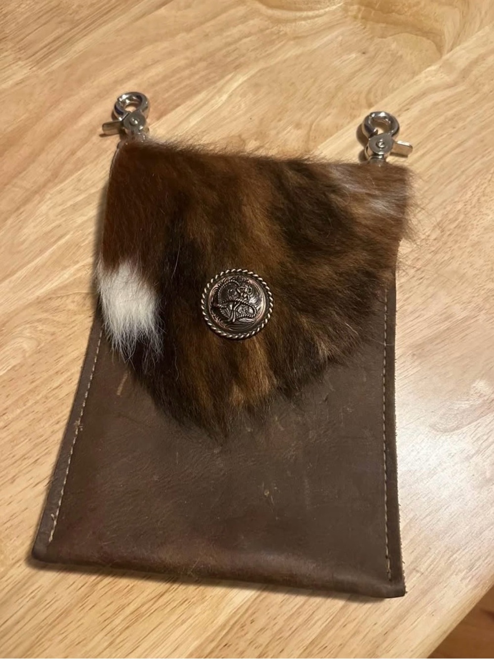 Custom Leather Hip Belt Bag Cell Phone Holder